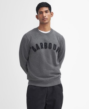 Barbour Essential Prep Logo Sweatshirt Grå | BABO88640