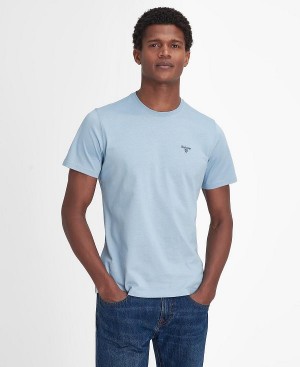 Barbour Essential Sports T-shirt Blå | BABO88407