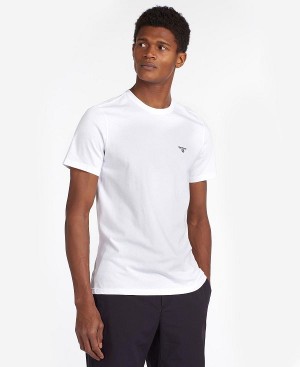 Barbour Essential Sports T-shirt Hvide | BABO88284