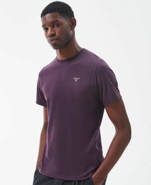 Barbour Essential Sports T-shirt Lilla | BABO88390