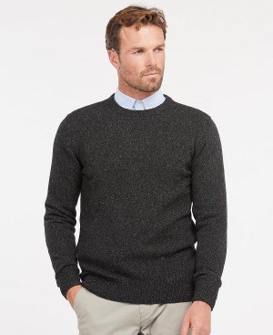 Barbour Essential Tisbury Crew-neck Sweatshirt Sort | BABO88543