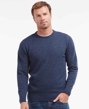 Barbour Essential Tisbury Crew-neck Sweatshirt Mørkeblå | BABO88568