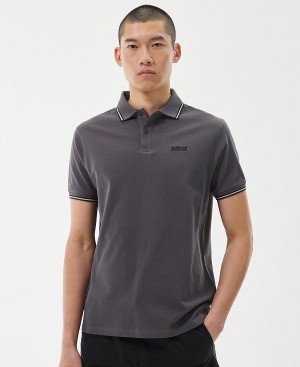 Barbour Event Multi Tipped Polo Dyb Grå | BABO88046