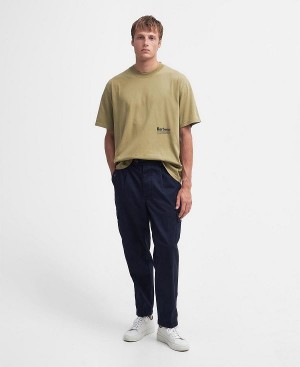 Barbour Faulkner Tapered Cargo Trousers Mørkeblå | BABO88793