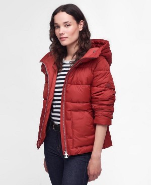 Barbour Ferndale Quilted Jacket Rød | BABO89286