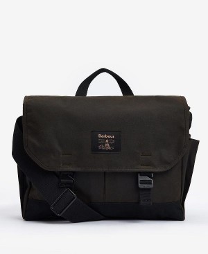 Barbour Field Waxed Satchel Brune | BABO88944