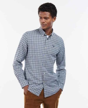 Barbour Finkle Tailored Fit Shirt Mørkeblå | BABO87871