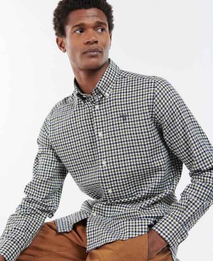 Barbour Finkle Tailored Fit Shirt Olivengrøn | BABO87870