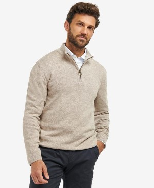 Barbour Firle Half-zip Sweatshirt Grå | BABO88504