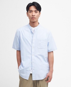 Barbour Gerrard Oversized Short-sleeved Shirt Blå | BABO87687