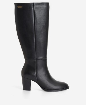 Barbour Gloria Knee-high Boots Sort | BABO89861