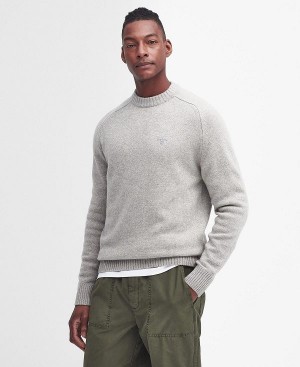 Barbour Grangetown Crew Neck Jumper Grå | BABO88644