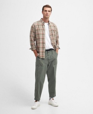 Barbour Grindle Straight-leg Trousers Grøn | BABO88785