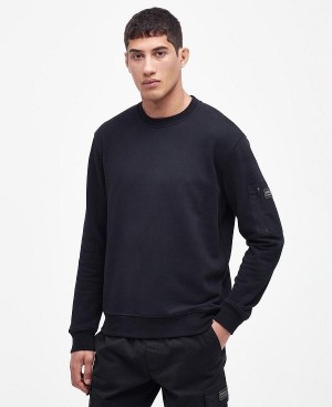 Barbour Grip Crew Neck Jumper Hvide | BABO88437