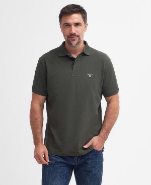 Barbour Hart Polo Shirt Mørkeolivengrøn | BABO88111