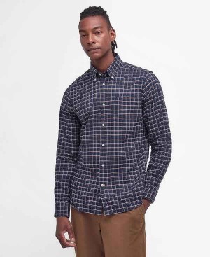 Barbour Harthorpe Tailored Shirt Mørkeblå | BABO87671