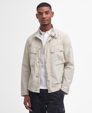 Barbour Hayledon Biker Jacket Hvide | BABO87492