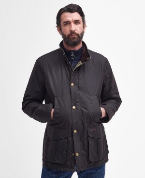 Barbour Hereford Wax Jacket Mørkeblå | BABO87259