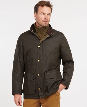 Barbour Hereford Wax Jacket Olivengrøn | BABO87264