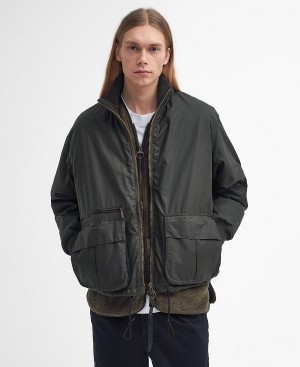 Barbour Highfield Waxed Jacket Olivengrøn | BABO87272