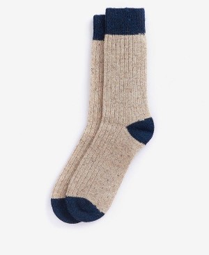 Barbour Houghton Socks Beige | BABO89154