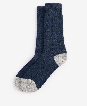 Barbour Houghton Socks Mørkeblå | BABO89157