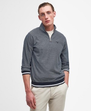 Barbour Houndwood Half-zip Sweatshirt Mørkeblå | BABO88466