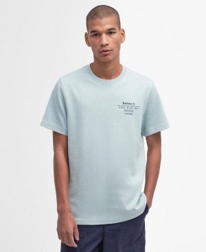 Barbour Huckley T-shirt Blå | BABO88355