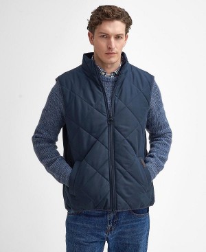 Barbour Hybrid Quilted Gilet Mørkeblå | BABO87568