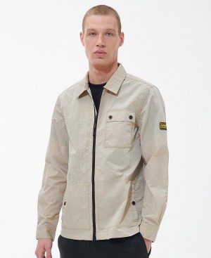 Barbour Inlet Regular Fit Overshirt Lysegrå | BABO87646