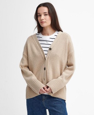 Barbour Joni Cardigan Hvide | BABO89732