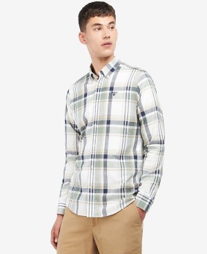 Barbour Kidd Tailored Short-sleeved Shirt Olivengrøn | BABO87610