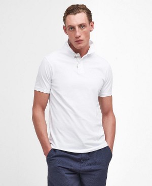 Barbour Kirkhill Short-sleeved Polo Shirt Hvide | BABO88195