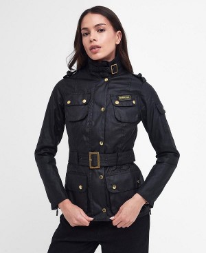 Barbour Ladies International Waxed Jacket Sort | BABO89180