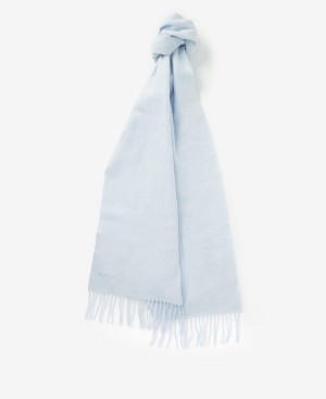 Barbour Lambswool Woven Scarf Blå | BABO90117