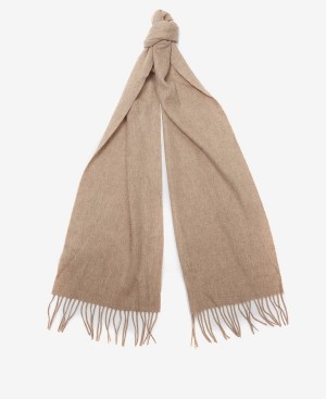 Barbour Lambswool Woven Scarf Lyserød | BABO90118