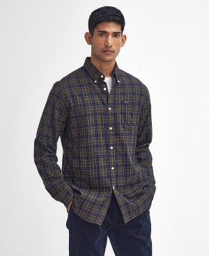 Barbour Lanark Tailored Long-sleeved Shirt Flerfarvede | BABO87843