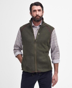 Barbour Langdale Fleece Gilet Olivengrøn | BABO88701