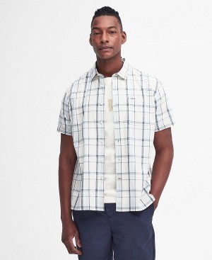 Barbour Lerwick Regular Short-sleeved Shirt Hvide | BABO87772