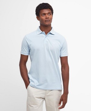 Barbour Lightweight Sports Polo Shirt Blå | BABO88200