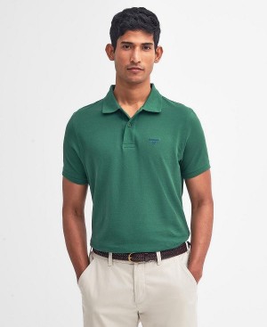 Barbour Lightweight Sports Polo Shirt Grøn | BABO88093