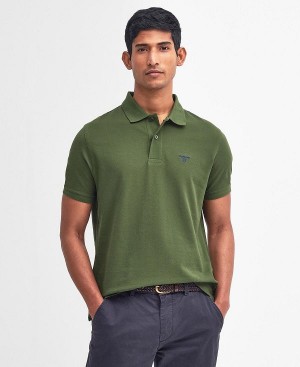 Barbour Lightweight Sports Polo Shirt Grøn | BABO88097