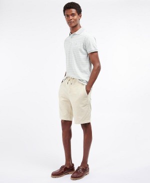 Barbour Linen Cotton Mix Shorts Grøn | BABO88745