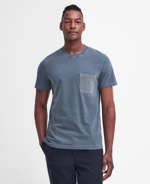 Barbour Liverton T-shirt Blå | BABO88357