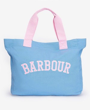 Barbour Logo Beach Bag Blå | BABO89976