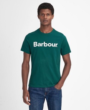 Barbour Logo T-shirt Grøn | BABO88380