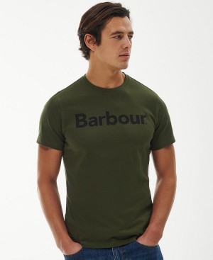 Barbour Logo T-shirt Olivengrøn | BABO88388