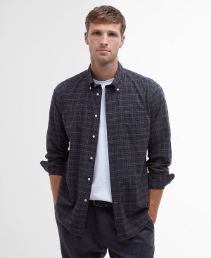 Barbour Lomond Tailored Fit Shirt Mørkeblå | BABO87853