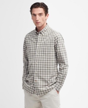 Barbour Lomond Tailored Long-sleeved Shirt Olivengrøn | BABO87750