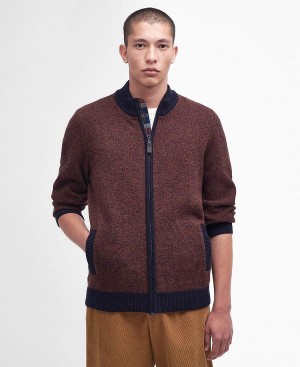 Barbour Longhirst Zip-up Jumper Mørkeblå | BABO88599